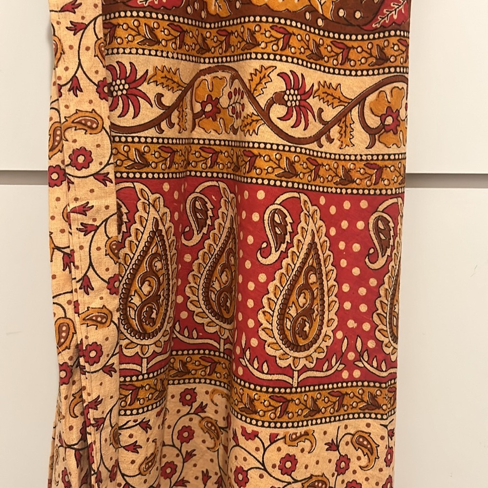 Authentic Made in India Wrap Around Hippie Skirt Mid Length - Picture 6 of 16
